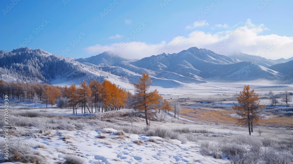 The greater hinggan mountains in heilongjiang province The greater hinggan mountains in heilongjiang province