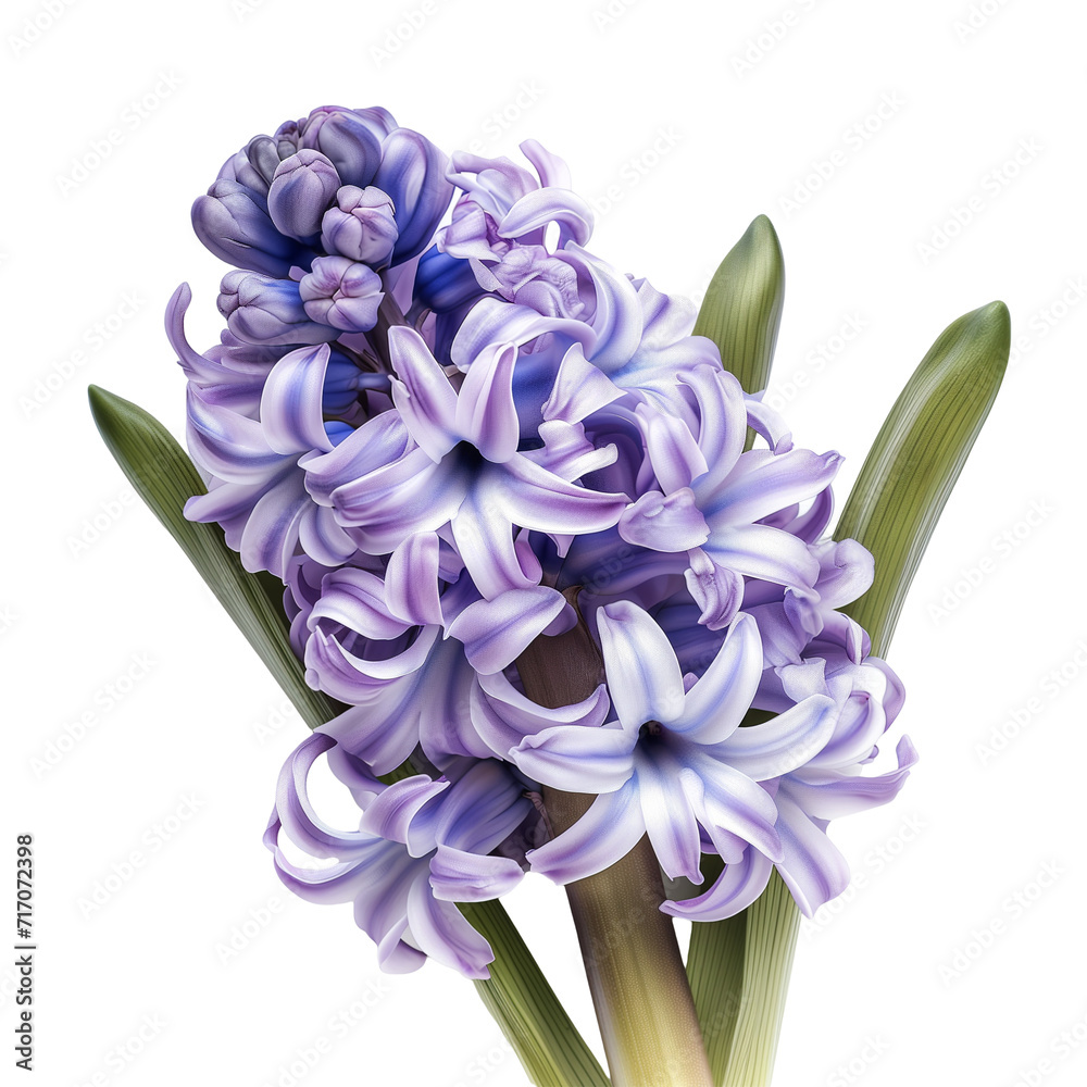Obraz premium Beautiful hyacinth flowers on a transparent background