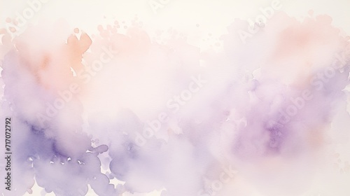 Soft blush and lavender pale watercolor splotches