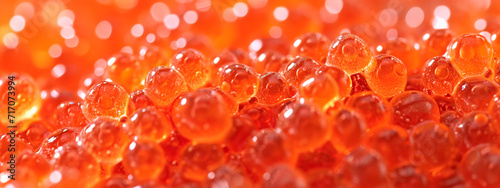 red caviar close-up. Selective focus.