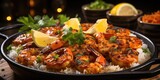 Sizzling Spice Temptation: Deviled Shrimp. Juicy Seafood Infused with Bold Flavors, a Zesty Culinary Delight for the Adventurous Palate 