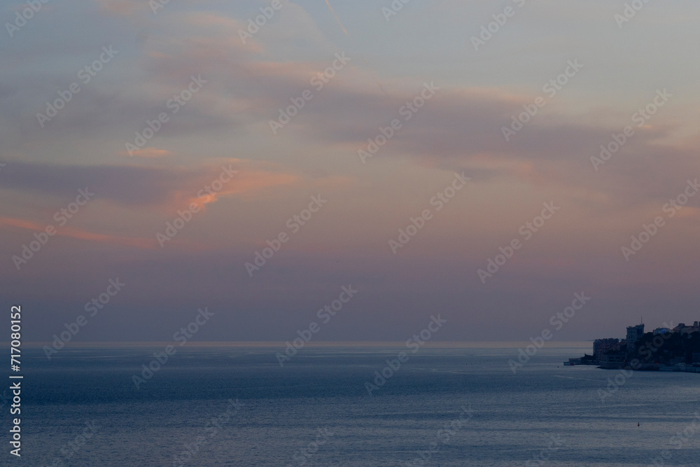 sunset over the sea sunset over the sea