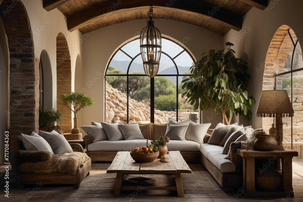 Picture the beauty of a modern rustic entrance hall in a farmhouse ...