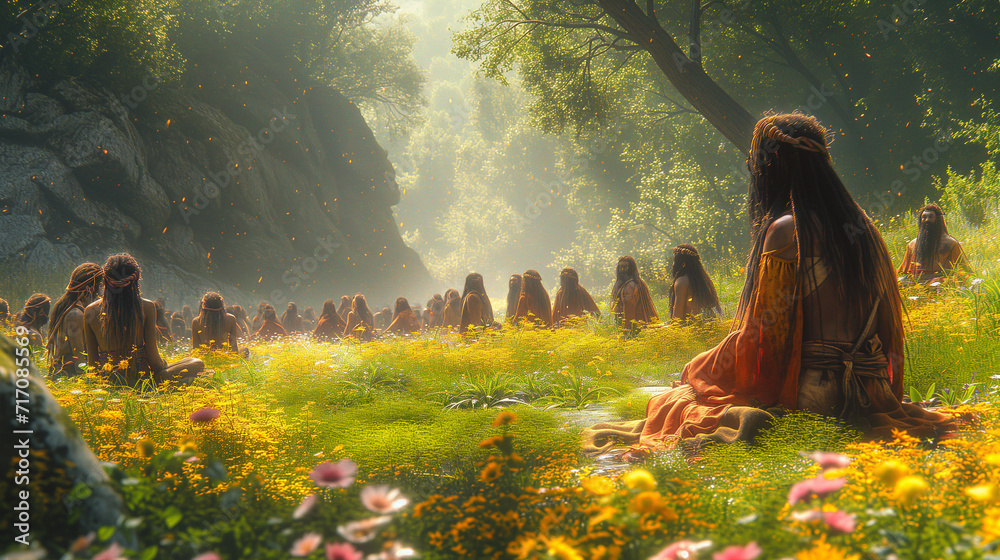 A sacred convergence of Hunter Gatherer Neanderthals and humans in a ...