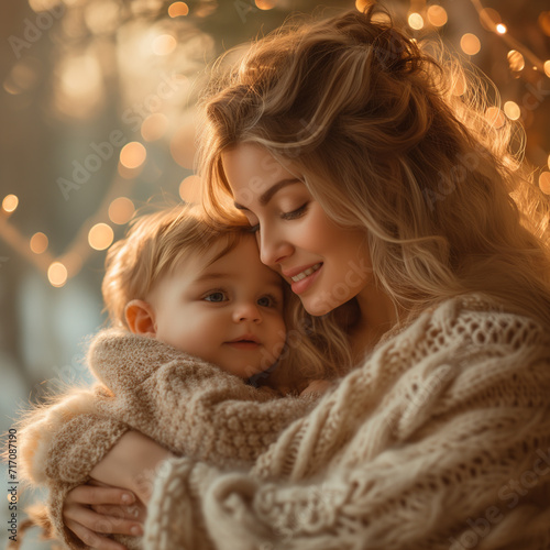 Loving beautiful couple portrait