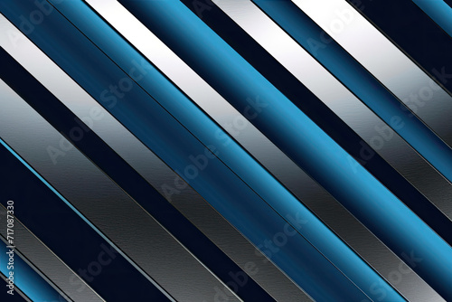 Beautiful Blue and Silver Striped Background