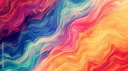 A wavy abstract background resembling a fusion of watercolor strokes, with a palette inspired by nature's beauty
