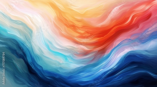 A wavy abstract background resembling a fusion of watercolor strokes, with a palette inspired by nature's beauty