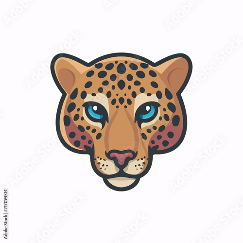 Flat logo illustration of Jaguar