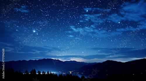 Night starry sky ai generated © mudasir