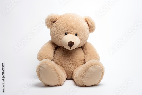 Bear toy isolated on white background with copy space. © Darcraft