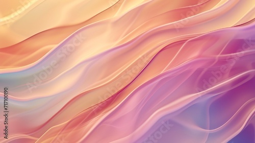 Intersecting waves of warm pastel tones  creating a serene and harmonious abstract background