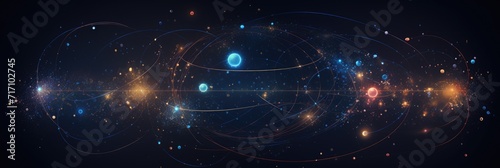 Abstract Universe with Famous Constellations: Featuring Aquarius and Alien-Art in Astrological photo