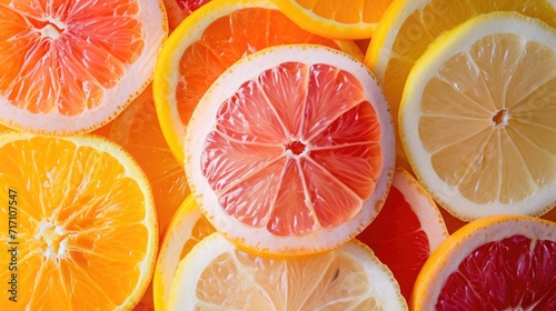 A close-up view of a bunch of sliced oranges. Perfect for adding a pop of vibrant color and freshness to your designs