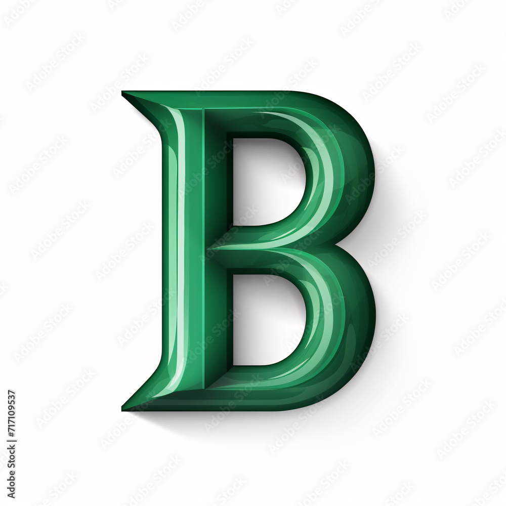 letter B isolated on a white background letter B isolated on a white background