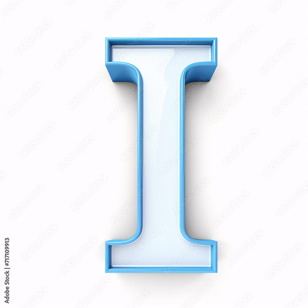 letter I isolated on a white background letter I isolated on a white background