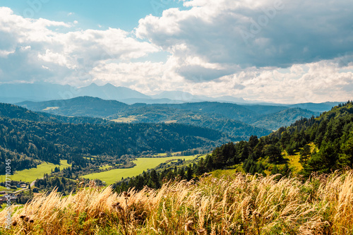 Mountain pass in Pieniny in Slovakia. Beautiful, lesnica passand view slovakia High Tatras mountains, Slovakia photo