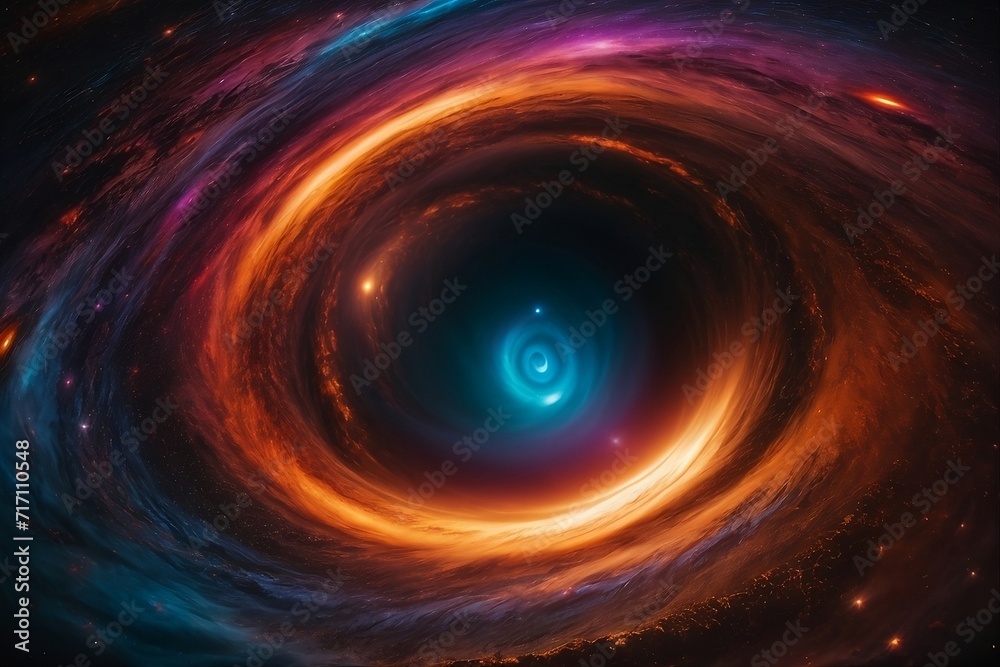 Obraz premium Beauty of a massive black hole.