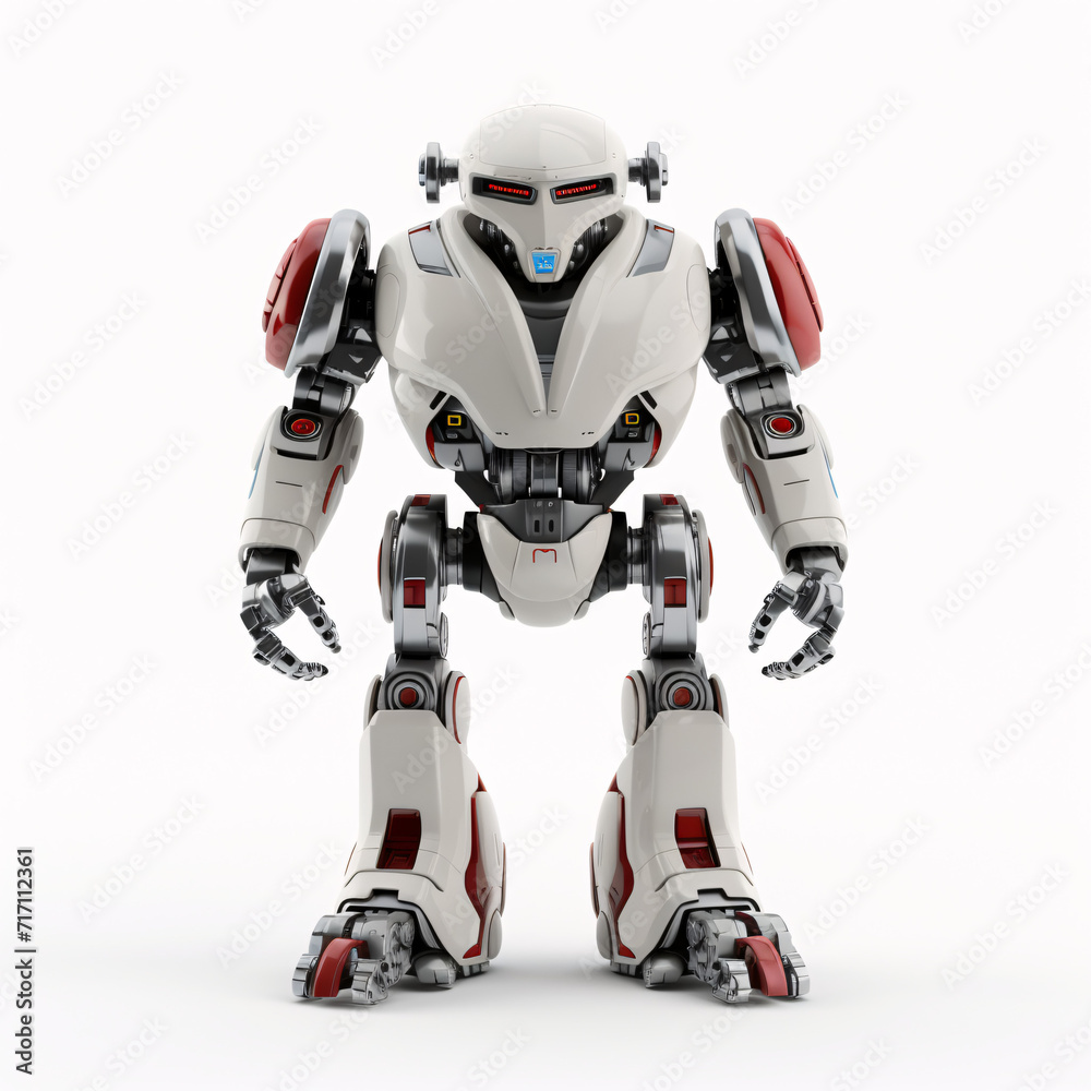 robot isolated on a white background robot isolated on a white background