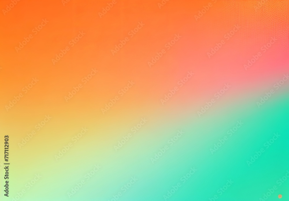 Obraz premium Orange teal green pink abstract grainy gradient