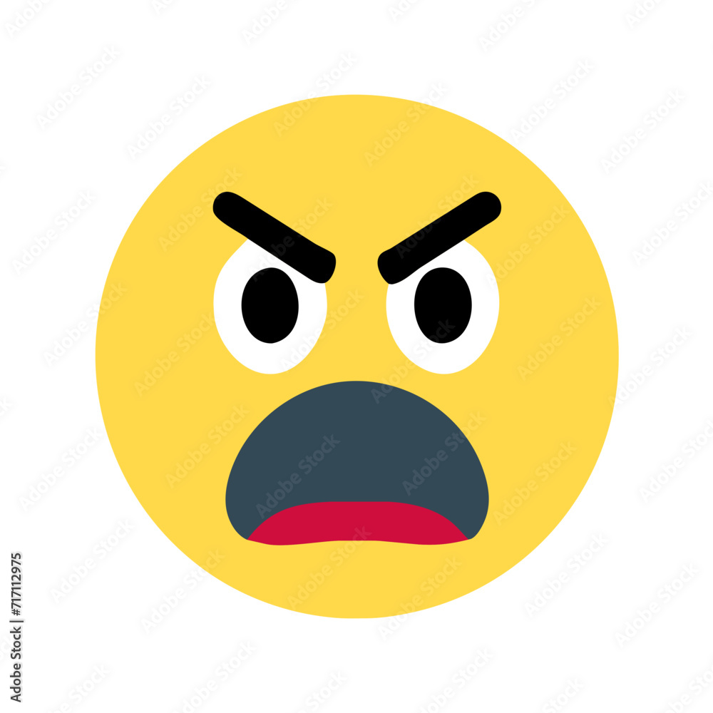 angry face icon angry face icon