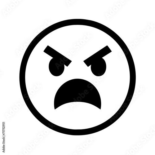 angry face icon