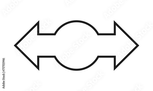 Bullet Point Circle Stroke Double Arrow
