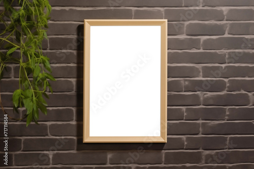 frame mockup on the wall in a cafe with plants © ERiK