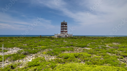 Drone shot of a Lighthouse in Mozambique Africa photo