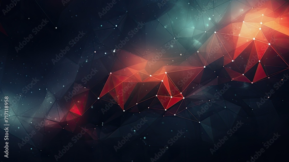 an abstract connection of dots and triangles, forming a visually captivating background. an abstract connection of dots and triangles, forming a visually captivating background.