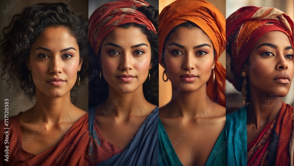 Obraz premium Celebrate the strength and diversity of women around the world on International Women's Day on March 8.