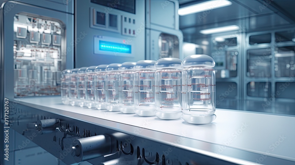 capsules on a conveyor belt within a modern pharmaceutical factory, showcasing the efficiency of the production process. capsules on a conveyor belt within a modern pharmaceutical factory, showcasing the efficiency of the production process.
