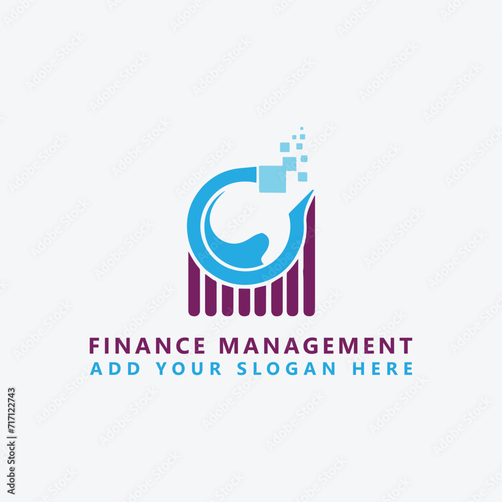 finance business management logo design vector finance business management logo design vector