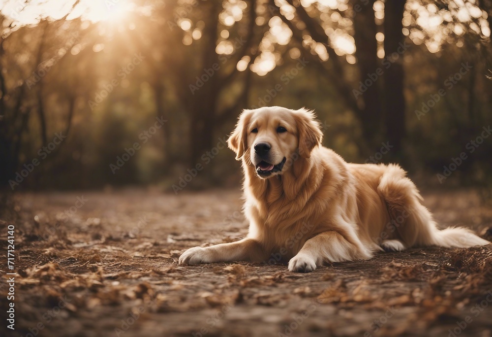 Golden retriever dog