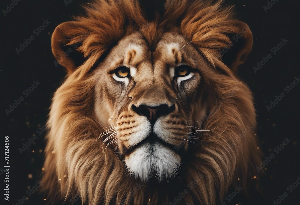 Lion head vector