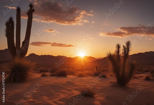 Sunset in the desert © ArtisticLens