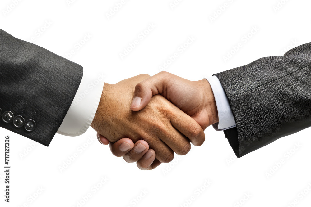 Businessman handshake isolated on transparent background Businessman handshake isolated on transparent background