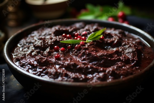 Delicious and appetizing mexican mole poblano dishes - traditional and flavorful mexican cuisine photo