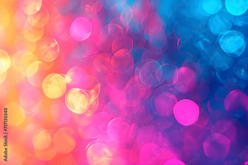 Vibrant Bokeh Lights in Pink and Blue Hues Vibrant Bokeh Lights in Pink and Blue Hues