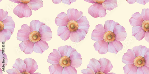 pink rosehip flowers  seamless pattern for packaging design  wallpaper  textile