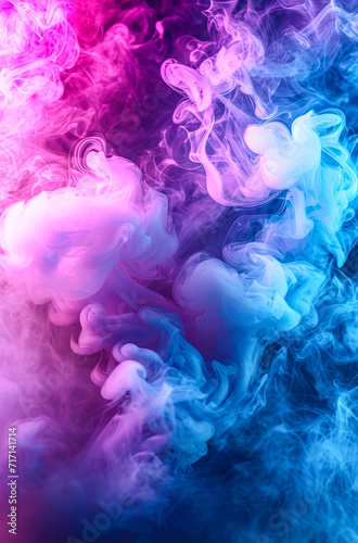 Smoke bomb, color explosion, vivid background smoke, fog and dust of colorful shades.
