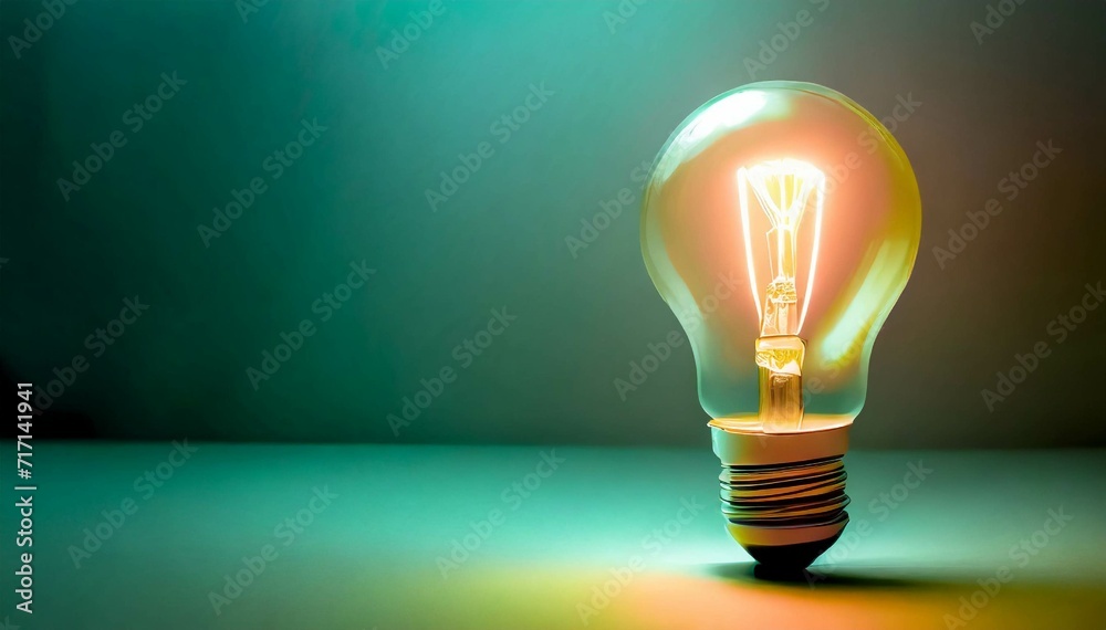 Light Bulb with background and Empty Space for Text Light Bulb with background and Empty Space for Text