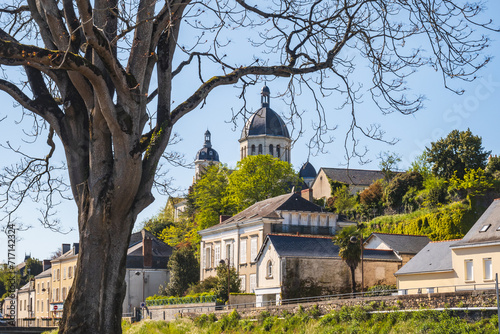 Photos Segré village, and his church Sainte-Madeleine