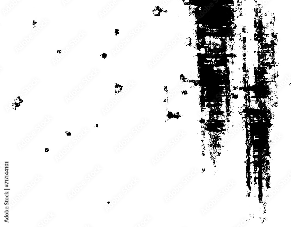 Fototapeta premium Rustic grunge vector texture with grain and stains. Abstract noise background. Weathered surface. Dirty and damaged. Detailed rough backdrop. Vector graphic illustration with transparent white. EPS10.