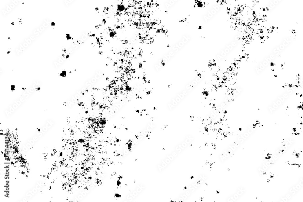 Rustic grunge vector texture with grain and stains. Abstract noise background. Weathered surface. Dirty and damaged. Detailed rough backdrop. Vector graphic illustration with transparent white. EPS10.