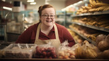 Grocery store comes to life as young woman with down syndrome shares goodness of fresh vegetables