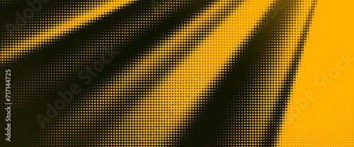 Halftone Gold Magic Spotlight with Particles, PNG Ready, Vector Illustration