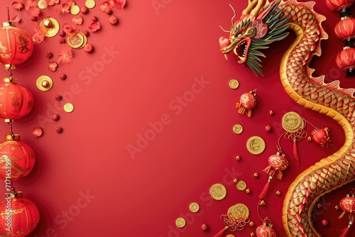 Happy Chinese new year background. posters, flyers, greeting cards, banner, invitation, copy space