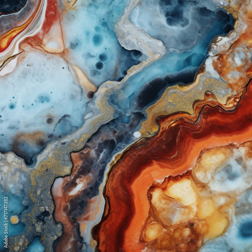colorful macro texture of marble stone mineral.