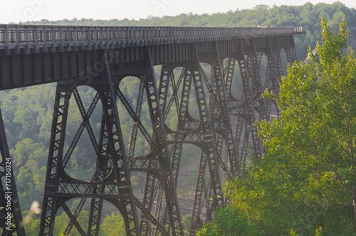 Kinzua Bridge Sky Walk at the Kinzua Bridge State Park in Pennsylvania photo